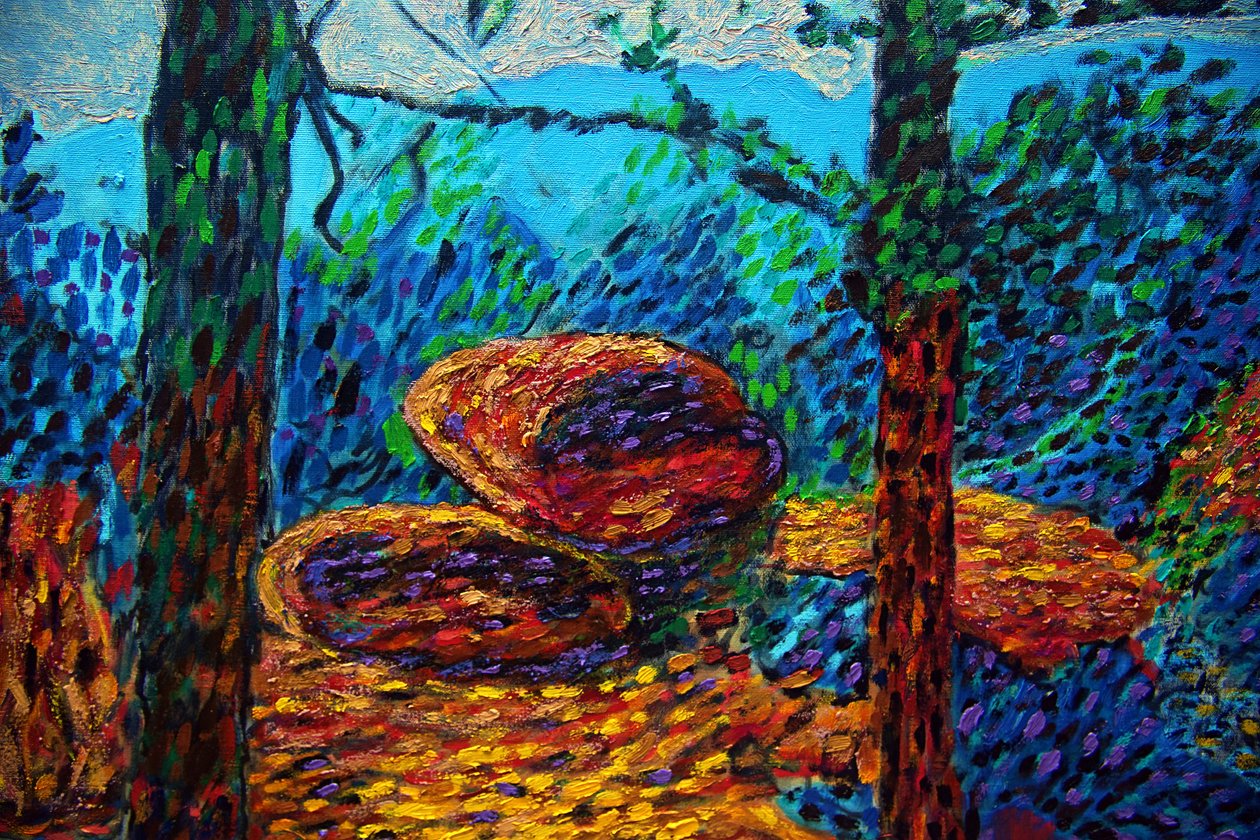Sierra Madre Sunrise,2023,óleo sobre tela de Gerhardt Isringhaus