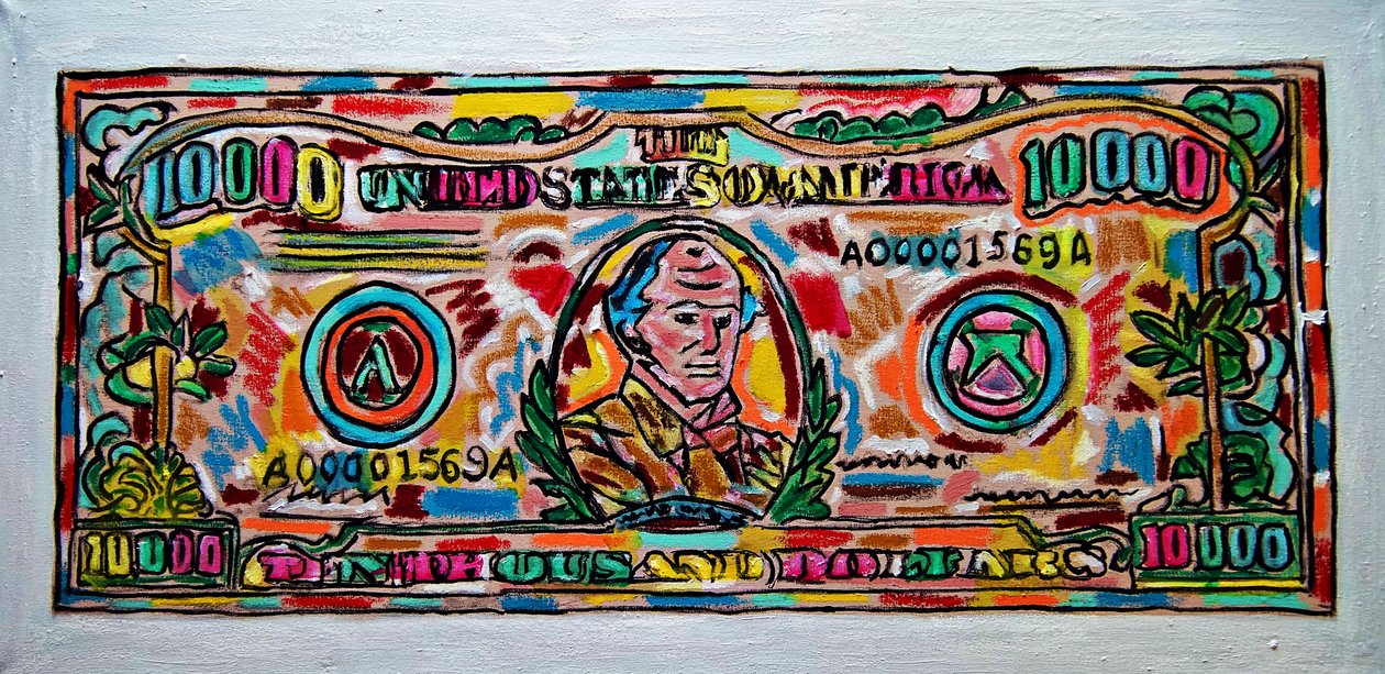 Ten Grand,2019 (óleo sobre tela) de Gerhardt Isringhaus