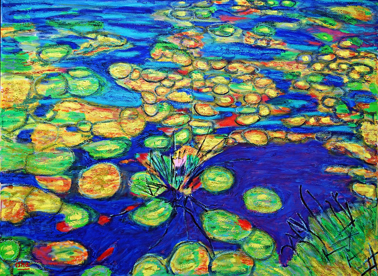 Nenúfar, 2019, óleo sobre tela de Gerhardt Isringhaus