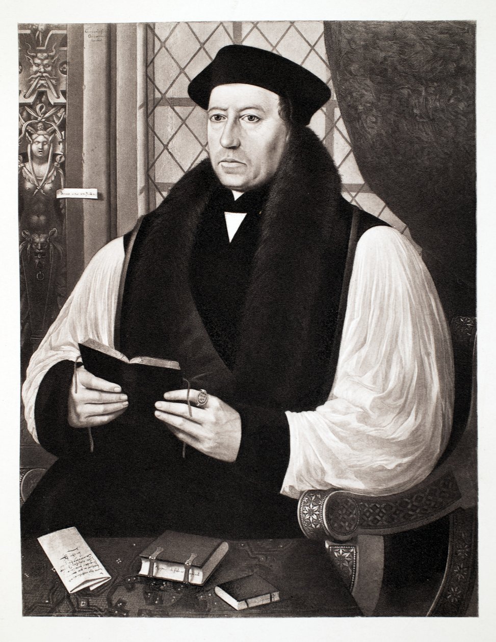 Thomas Cranmer, Arcebispo de Cantebury, 1546, pub. 1902 (collotype) de Gerlach Flicke