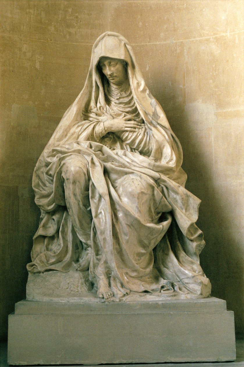 A Virgem da Tristeza, c.1580 (mármore) de Germain Pilon
