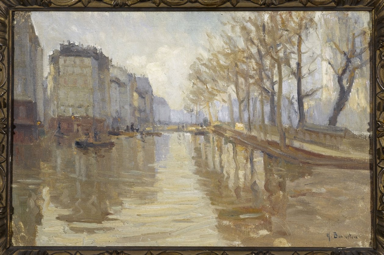 Quai Montebello (inundações de 1910) de Germain Eugene Bonneton