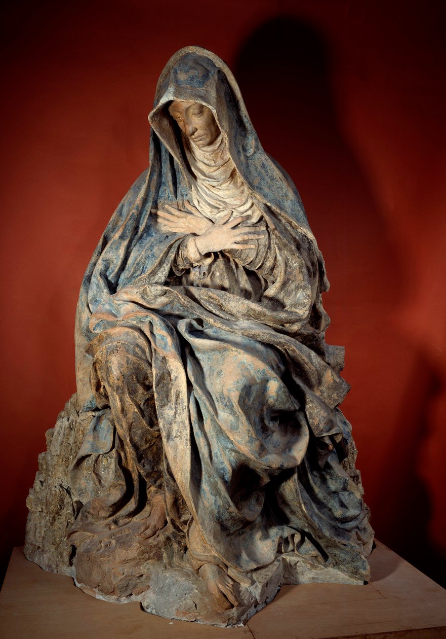 Escultura Virgem da Dor de Germain Pilon (1535-1590) Século XVI Paris, Museu do Louvre de Germain Pilon