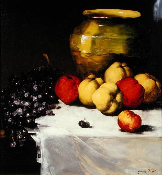 Ainda vida de frutas de Germain Ribot