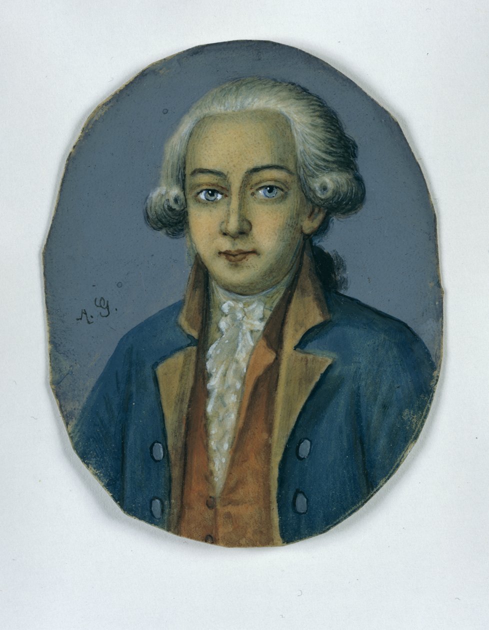 Anastácio Ludwig Mencken, c.1780 (pastel sobre papel) de German School