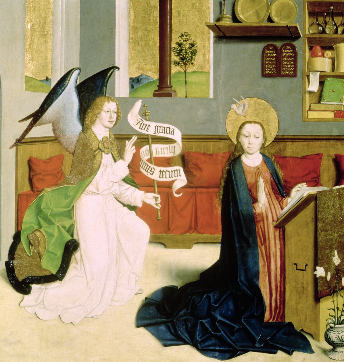 Anunciação, c.1470-80 (tempera no painel) de German School