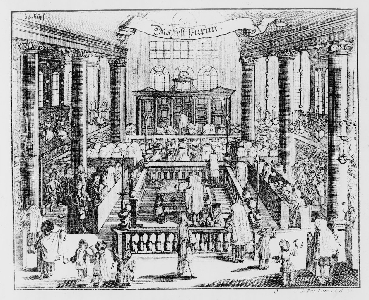 Sinagoga de Berlim, publicada em Kirschner Judisches Lexicon de German School