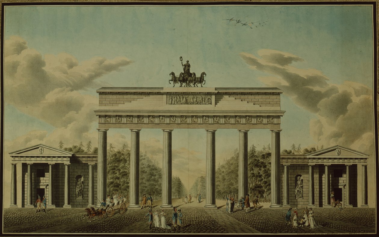 Portão de Brandemburgo, 1812 de German School