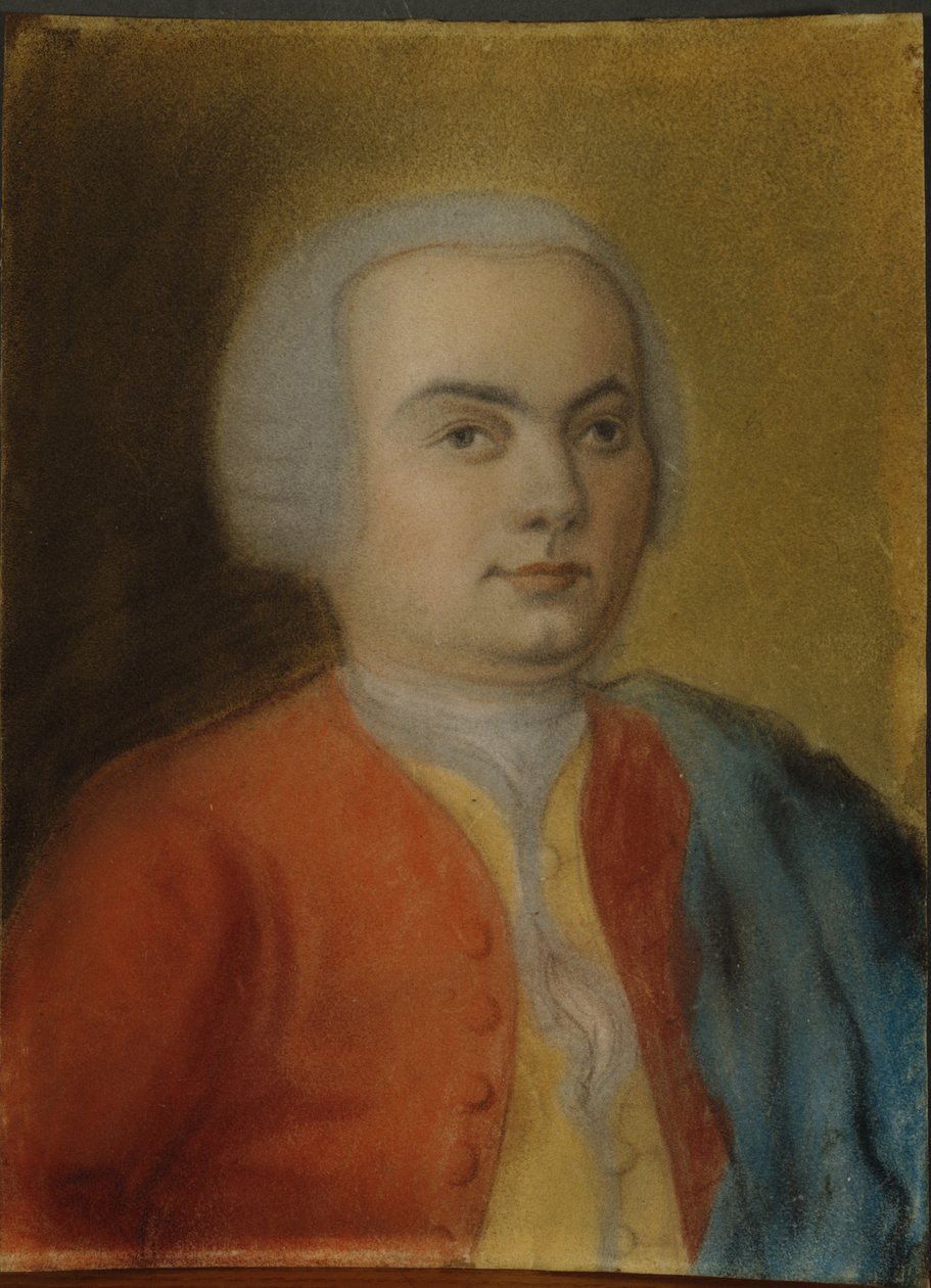 Carl Philipp Emanuel Bach, c.1733 (pastel sobre papel) de German School
