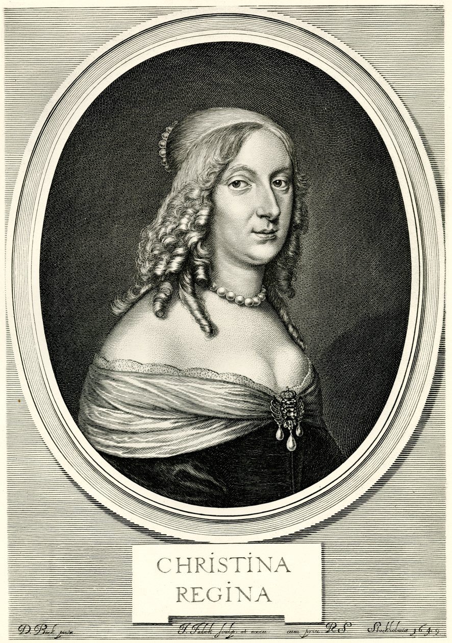 Christine Queen of Sweden, 1884-90 (fototipo) de German School