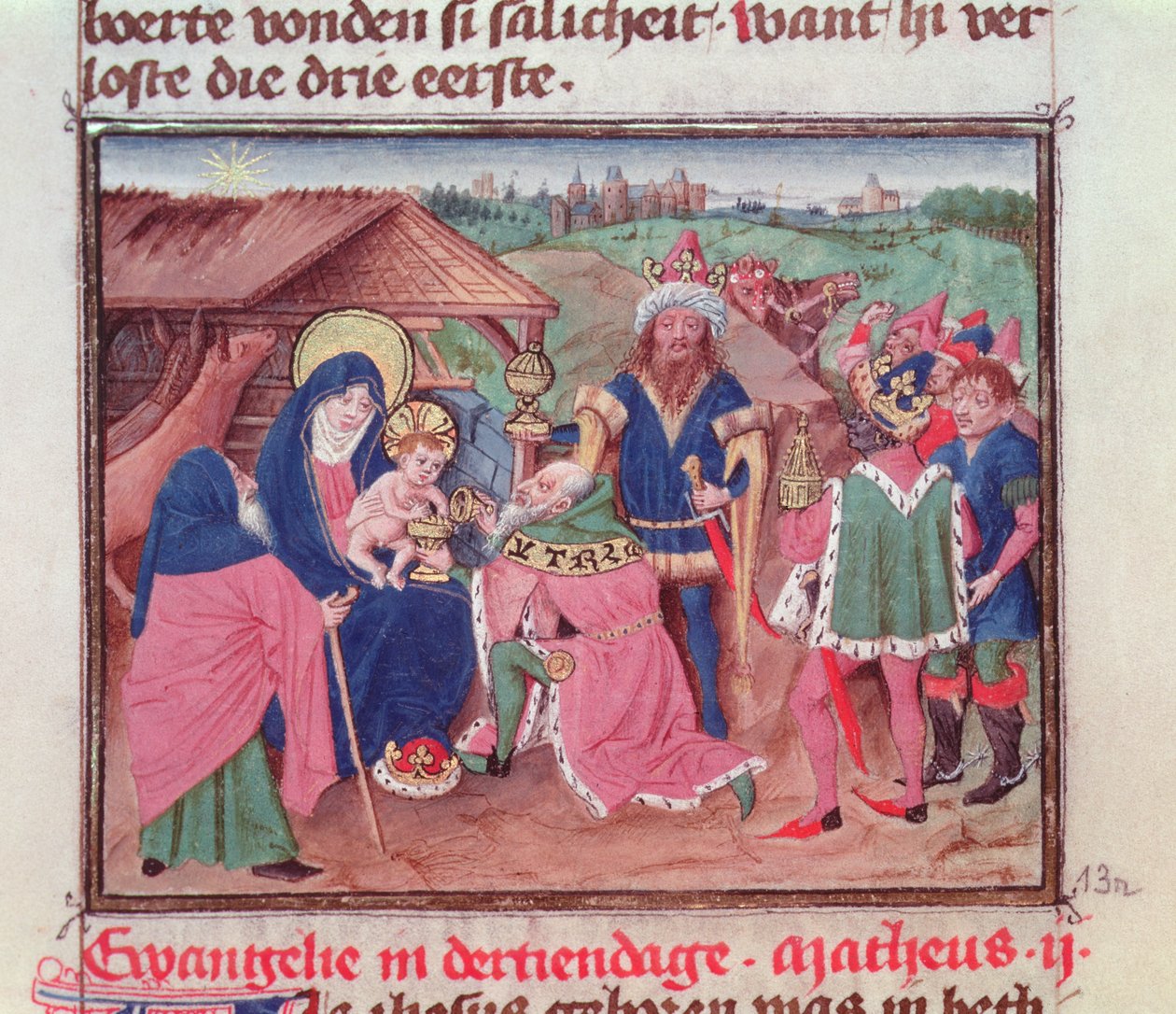 Códice 2772 f.13 A Adoração dos Magos de German School