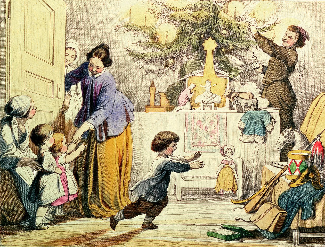 Decorando a Árvore de Natal de German School