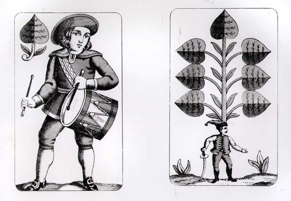 Design para cartas de baralho de German School