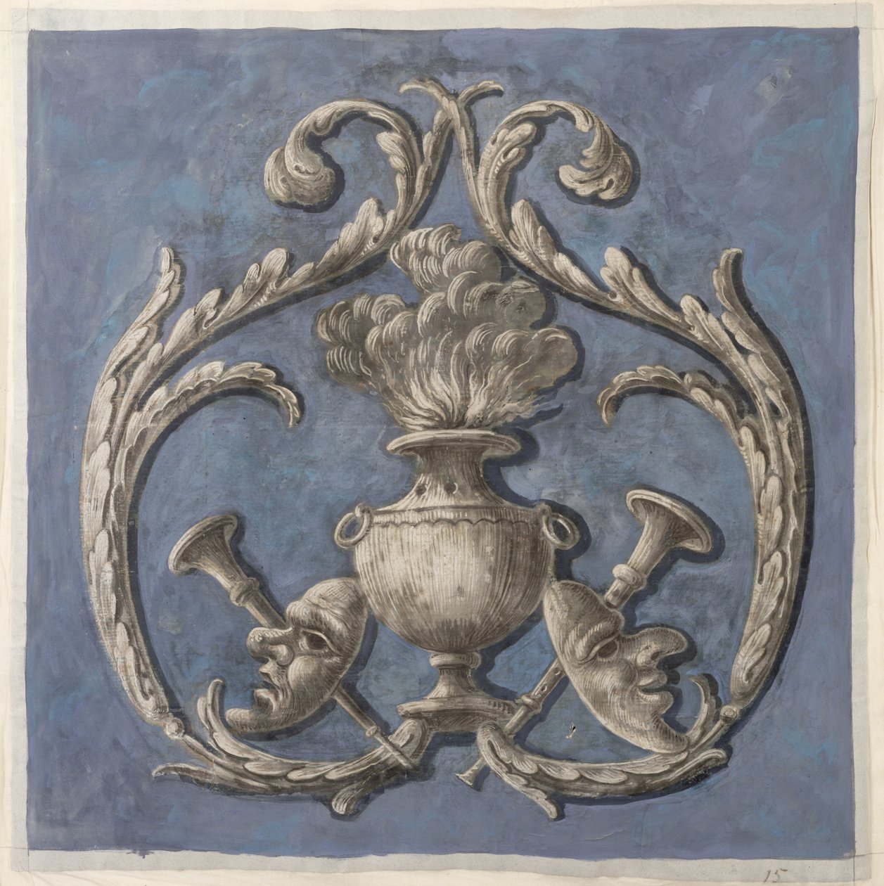 Design para papel de parede (tecido pintado) de German School
