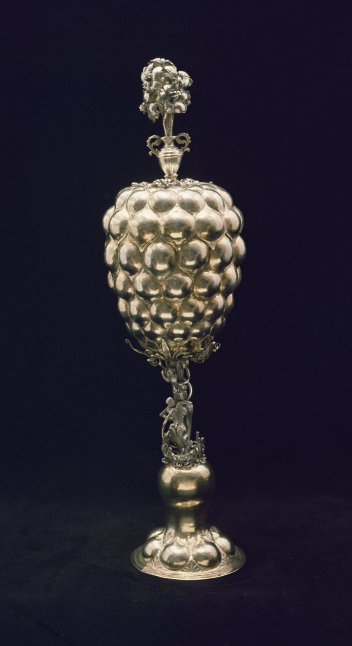 Taça de Gadroon (prata dourada) de German School