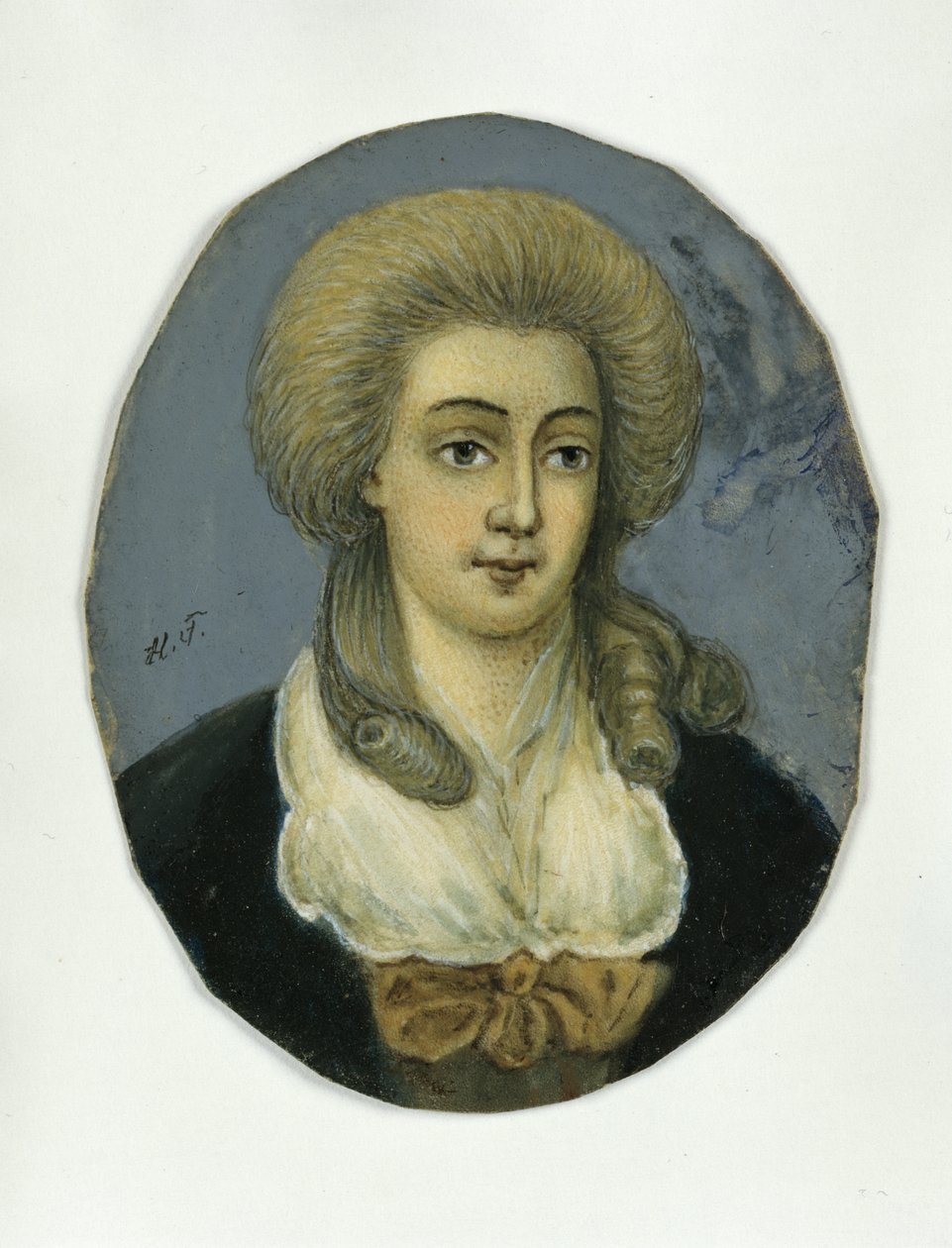 Johanna Elisabeth Mencken (pastel sobre papel) de German School