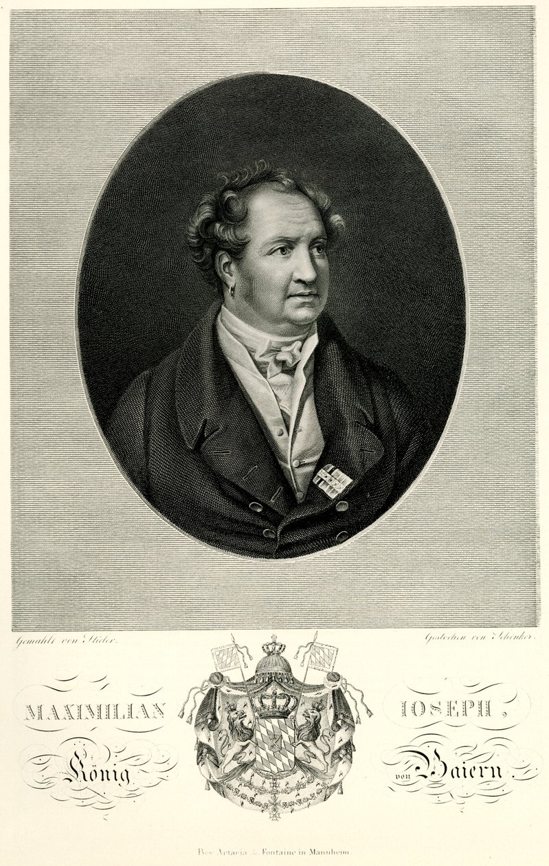 Maximiliano I. Joseph (Bayern), 1884-90 (fototipo) de German School