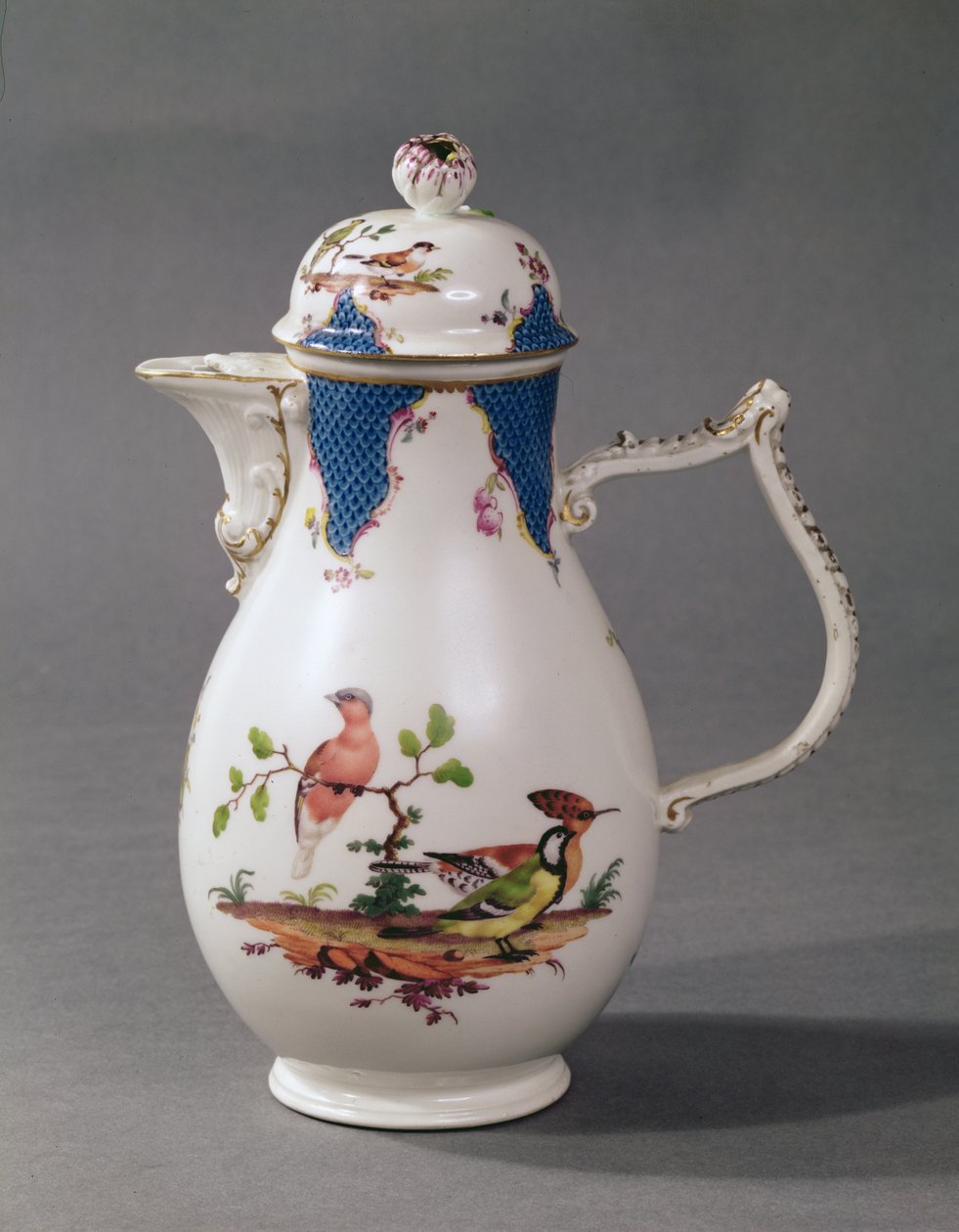 Caçarola de porcelana Meissen, c.1760 (porcelana) de German School