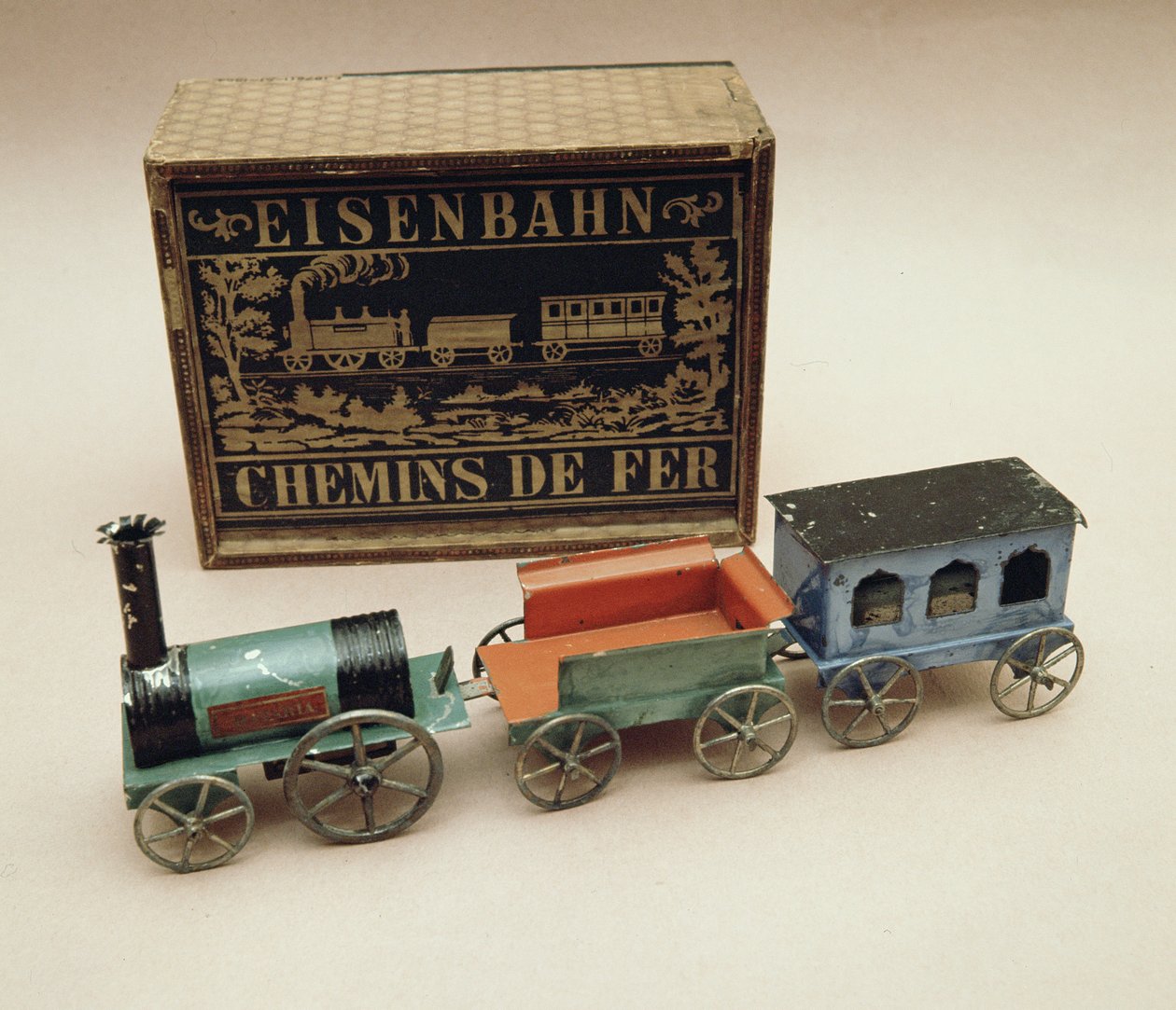 Estrada de ferro modelo, c.1870 de German School