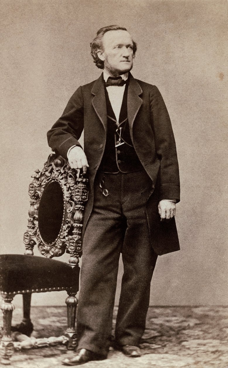 Retrato de Richard Wagner, c.1870 (impressão de albume) de German School