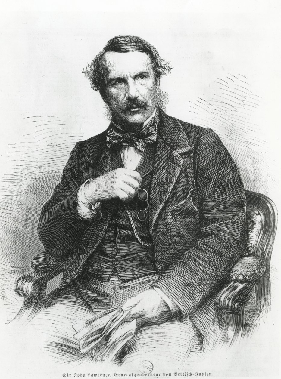 Retrato de Sir John Lawrence (1811-79) de German School