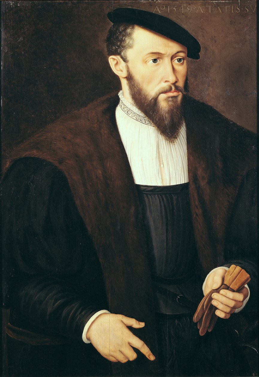 Retrato de um homem, 1549 de German School