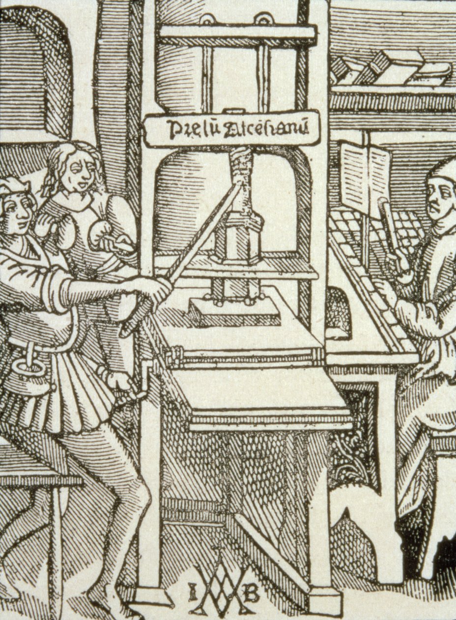 Imprensa de 1498, de um livro impresso naquele ano de German School