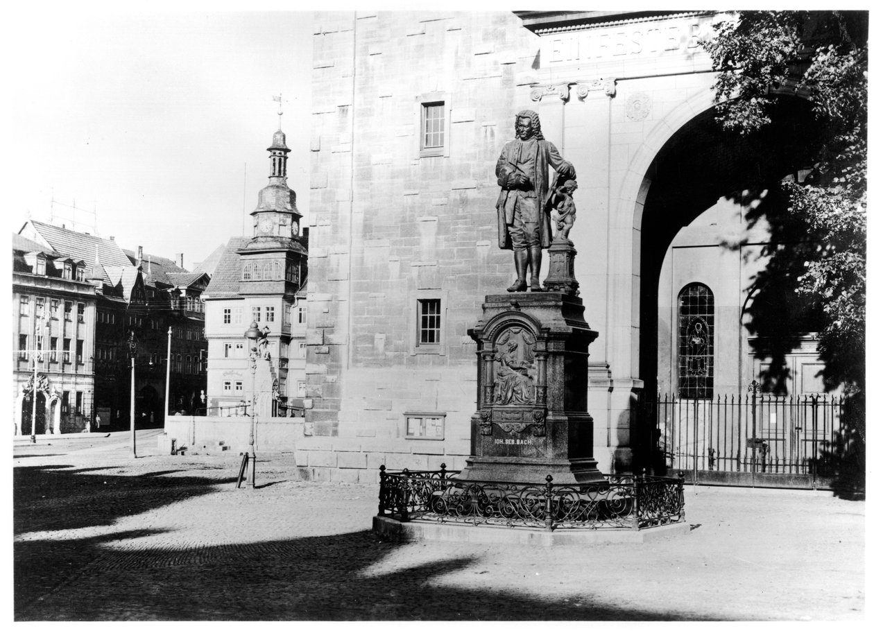 Estátua de Johann Sebastian Bach (1685-1750) de German School