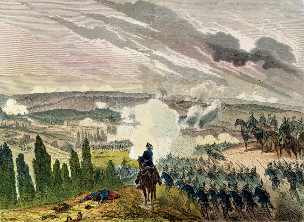 A Batalha de Sedan, 1 de setembro de 1870 de German School