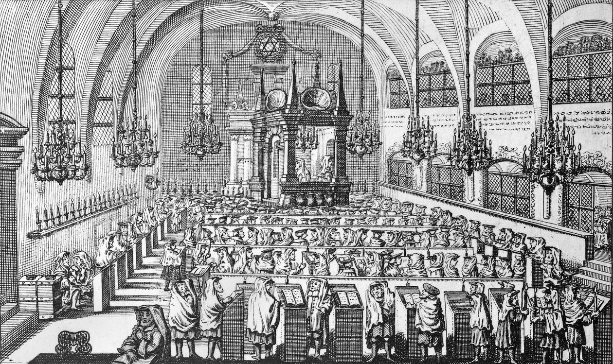O Encontro na Sinagoga, 1705 de German School