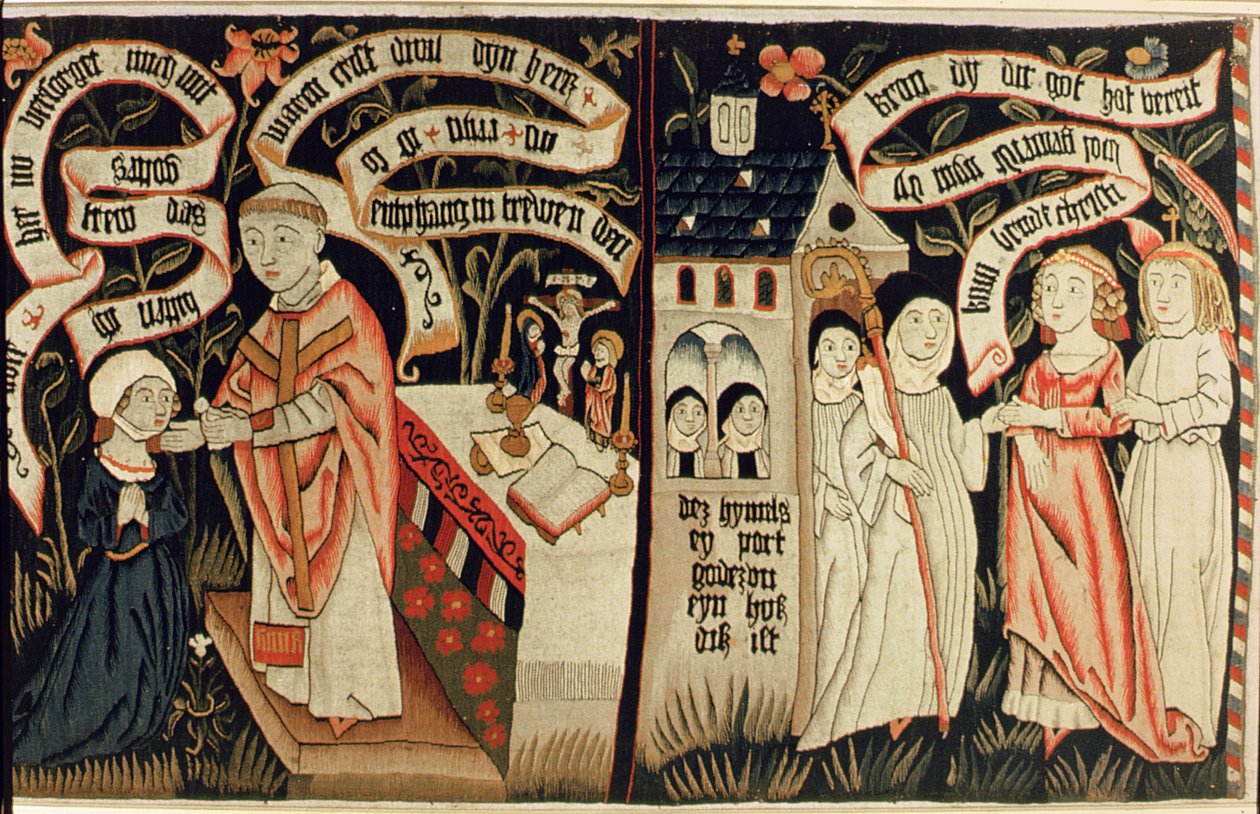 A busca após a verdade, c.1490 de German School