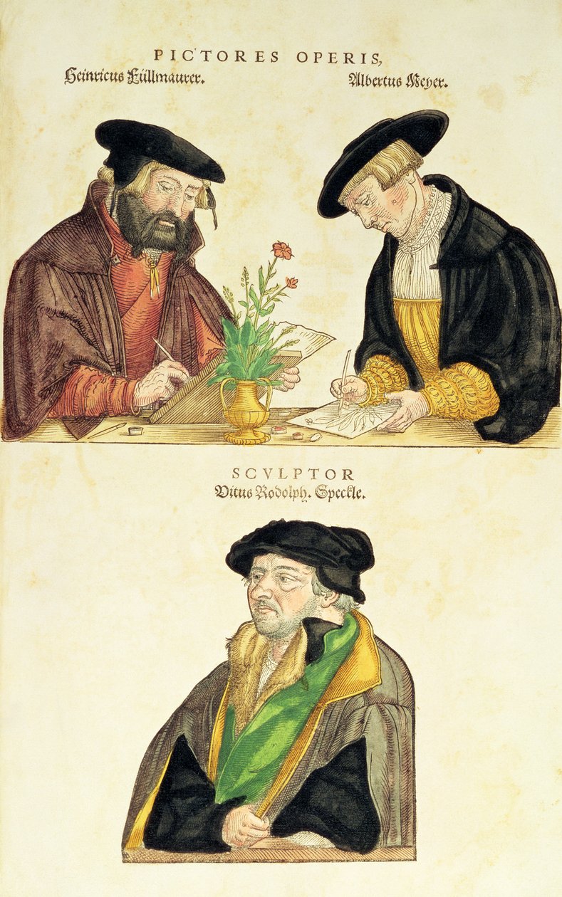 Os ilustradores de De Historia Stirpium de Leonard Fuchs, 1542 de German School
