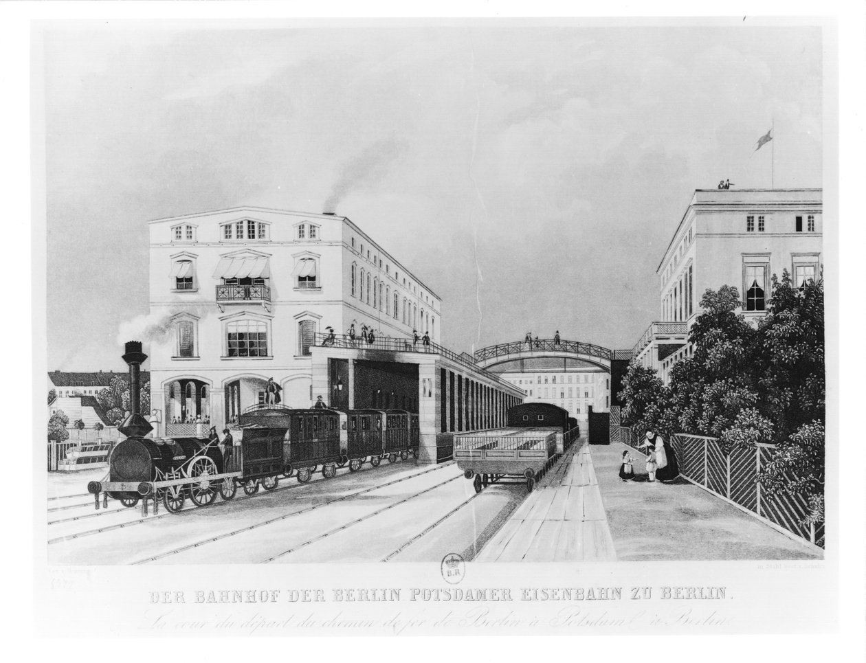 A, estação de comboios, de, a, trem, berlim-potsdam de German School