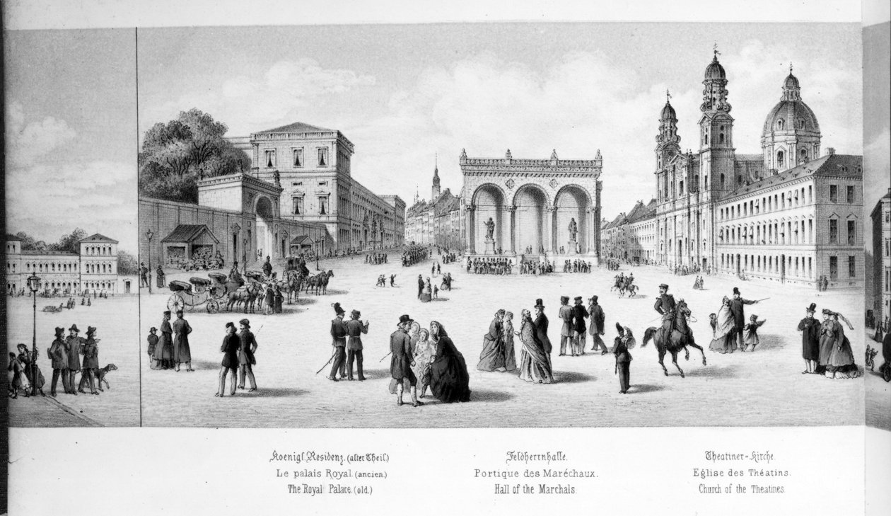 Vista de Munique, 1869 de German School