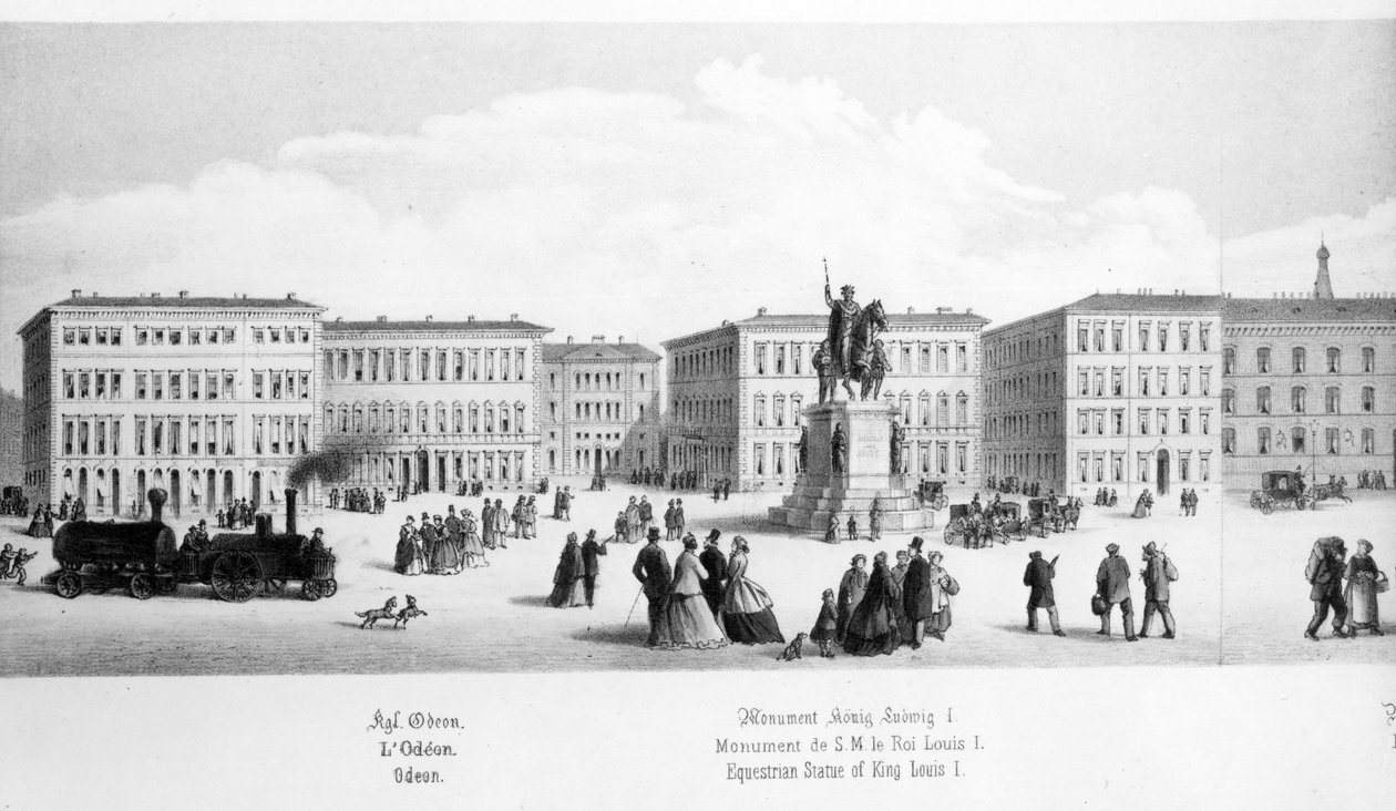 Vista de Munique, 1869 de German School