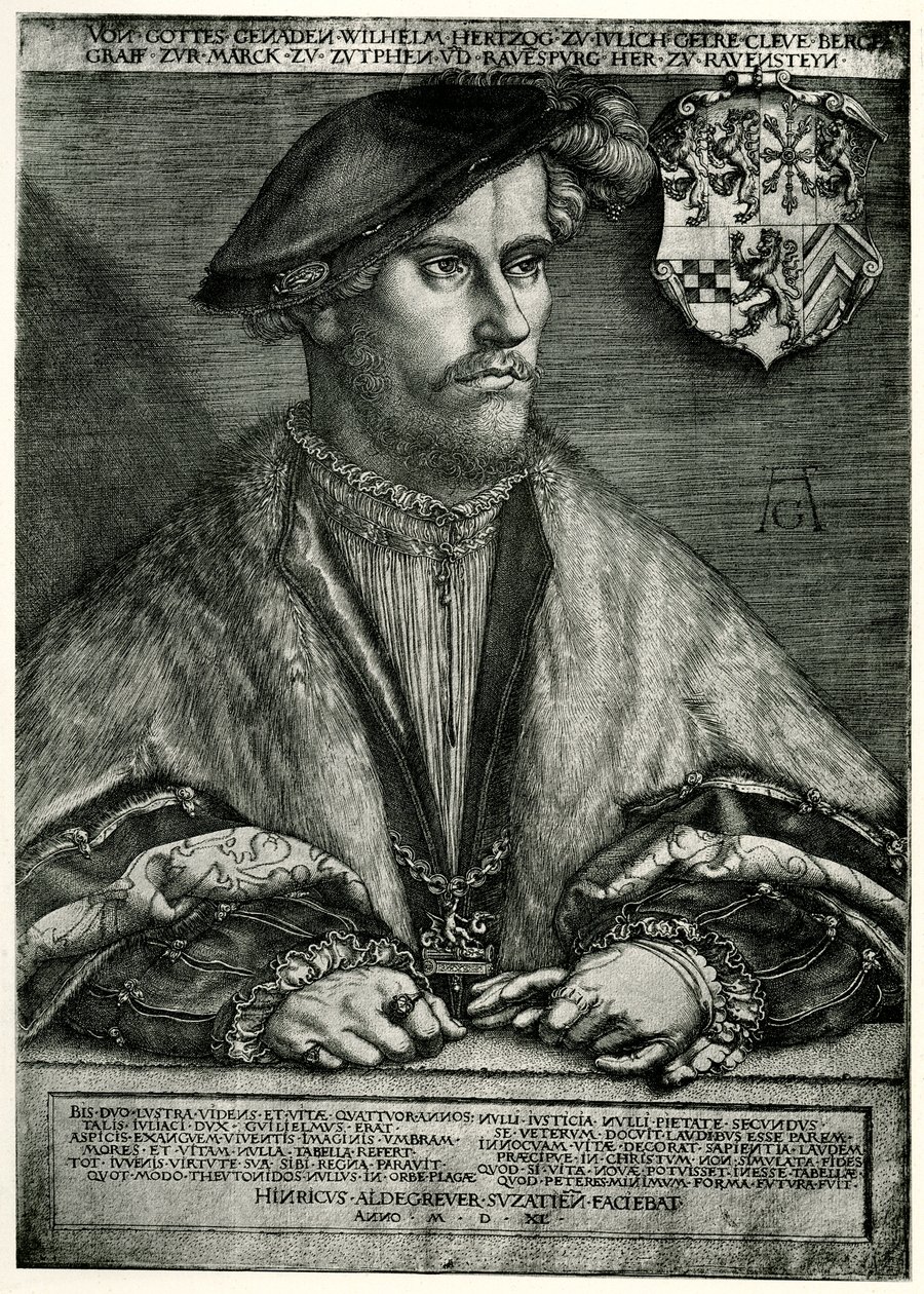 Guilherme IV (1516-92) Duque de Julich-Kleve-Berg, 1540 (fototipo) de German School