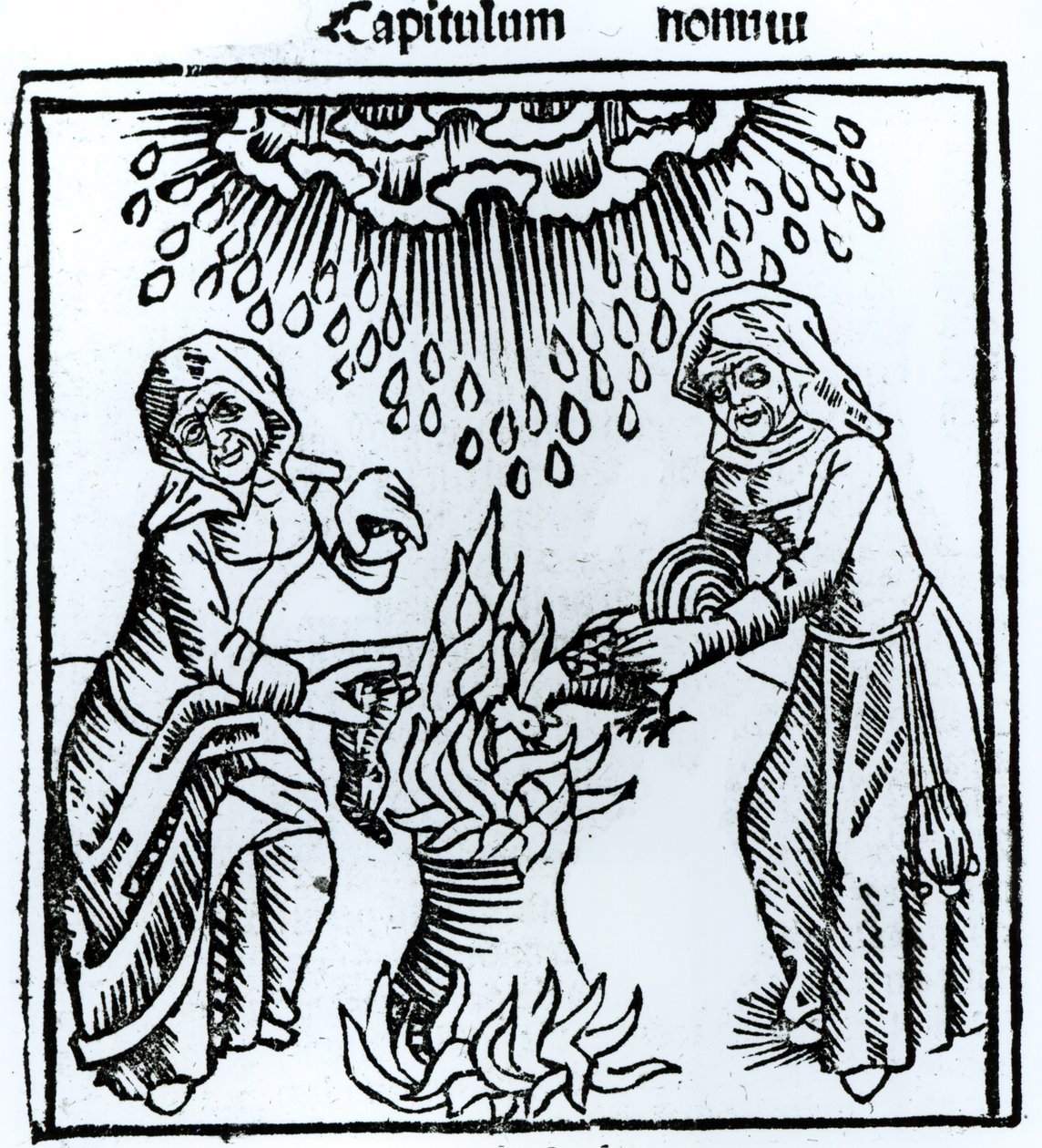 Bruxas fazendo um feitiço, 1489 de German School