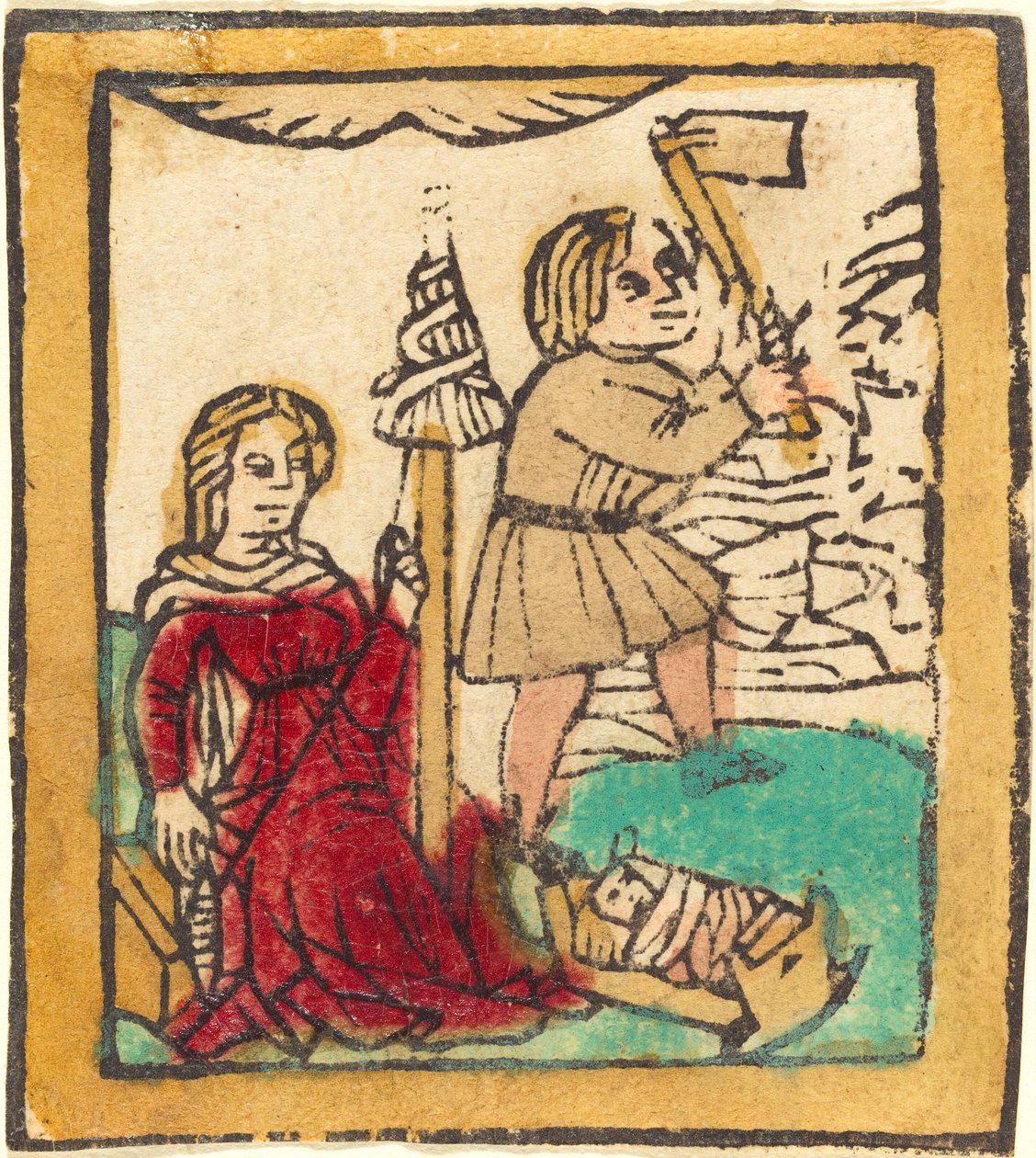 Adão e Eva de German 15th Century