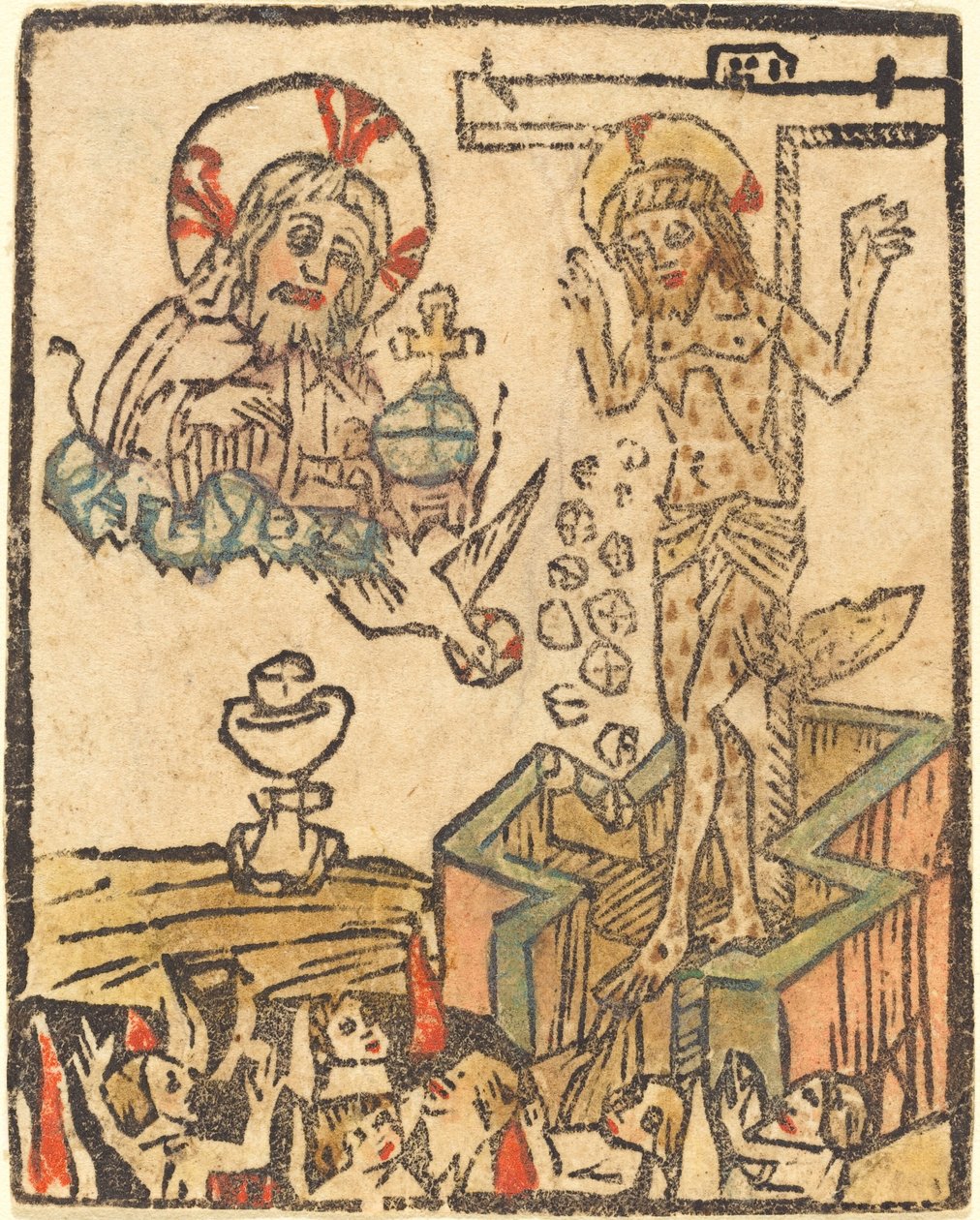 Alegoria da Eucaristia de German 15th Century