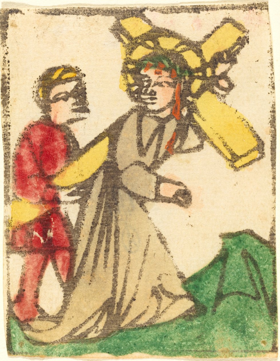 Cristo carregando a cruz de German 15th Century