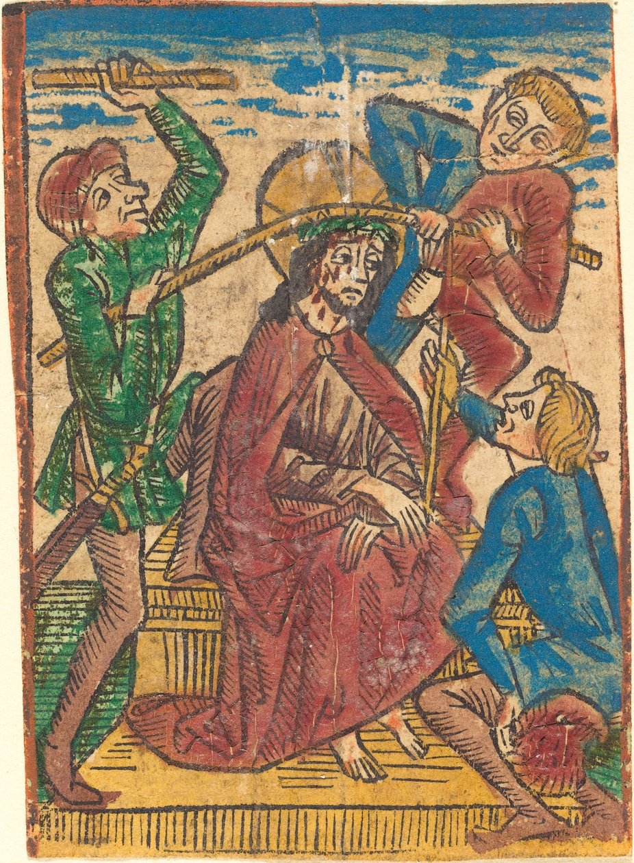 Cristo coroado de espinhos de German 15th Century