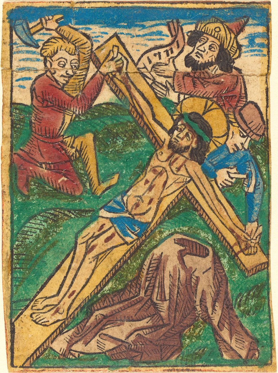 Cristo pregado na cruz de German 15th Century