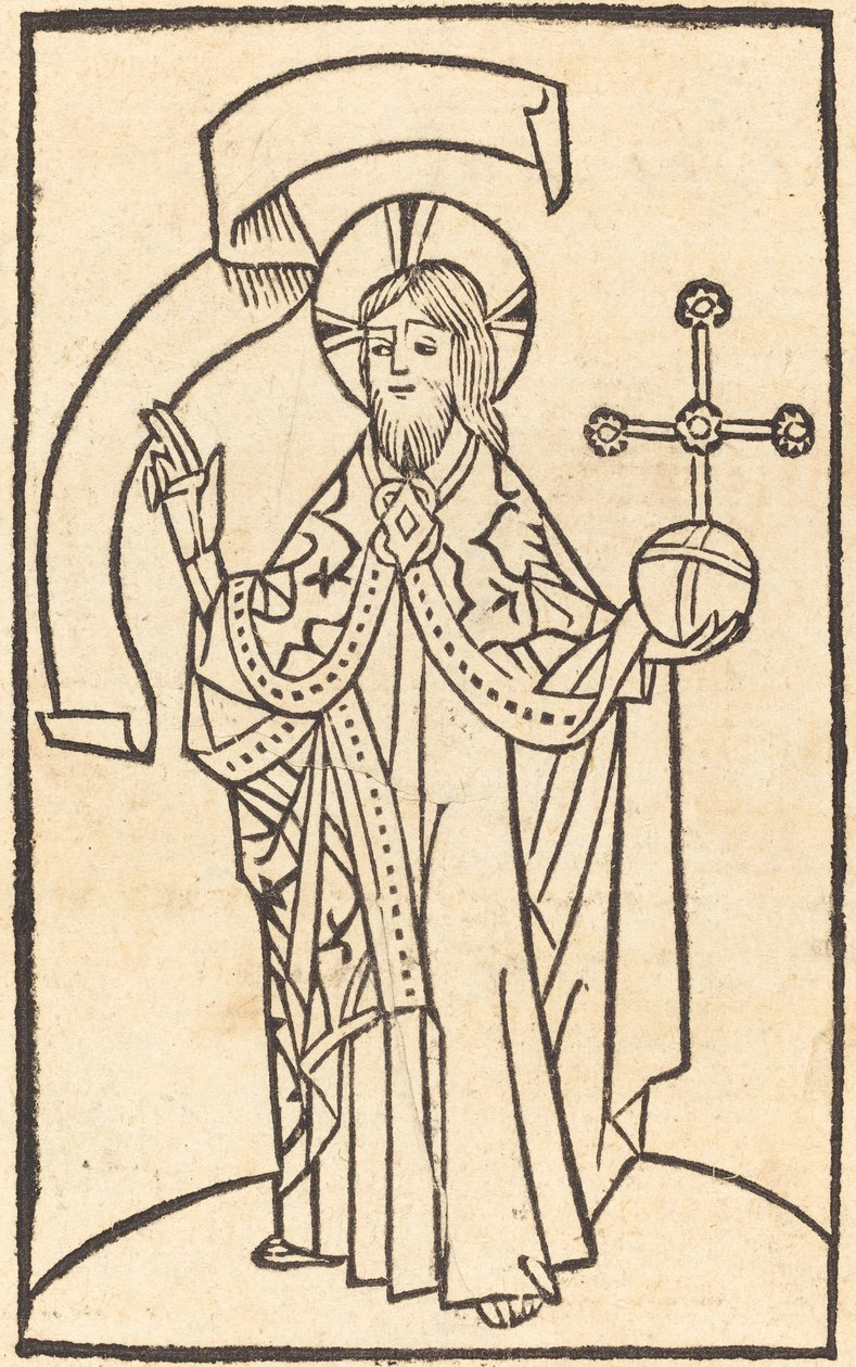Antes de Cristo nos Salvatore de German 15th Century