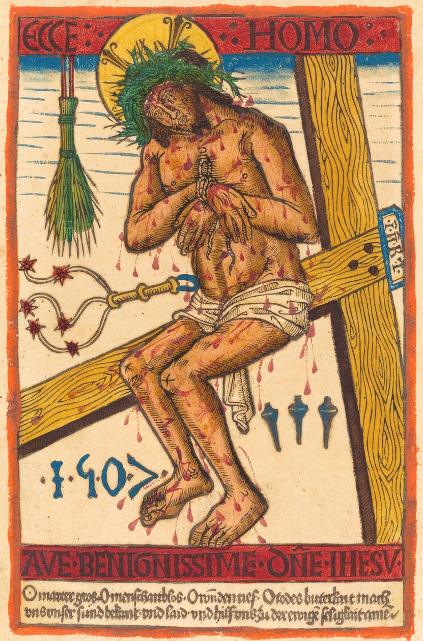 Cristo como o Homem de Dores de German 15th Century