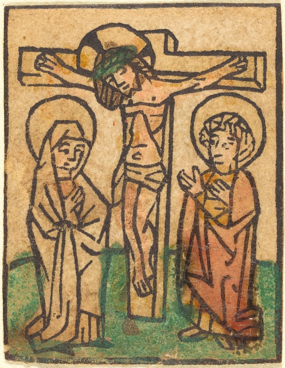 Cristo na Cruz de German 15th Century