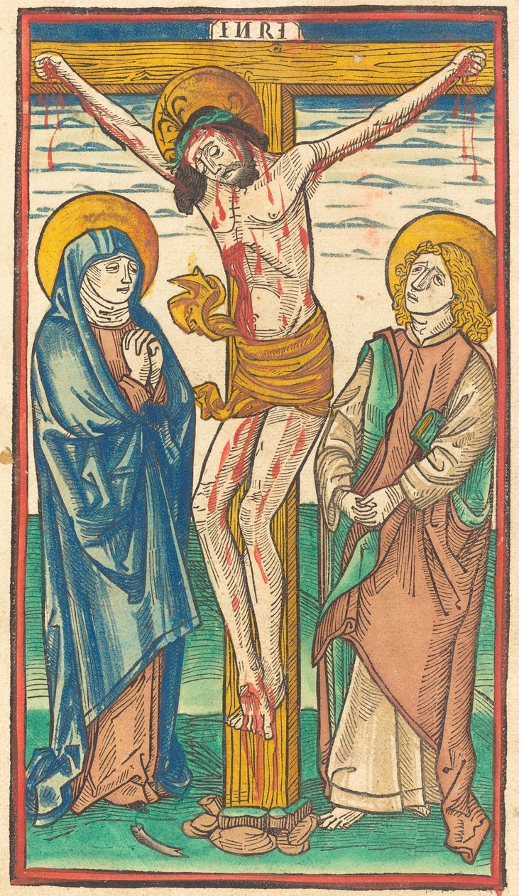 Cristo na Cruz de German 15th Century