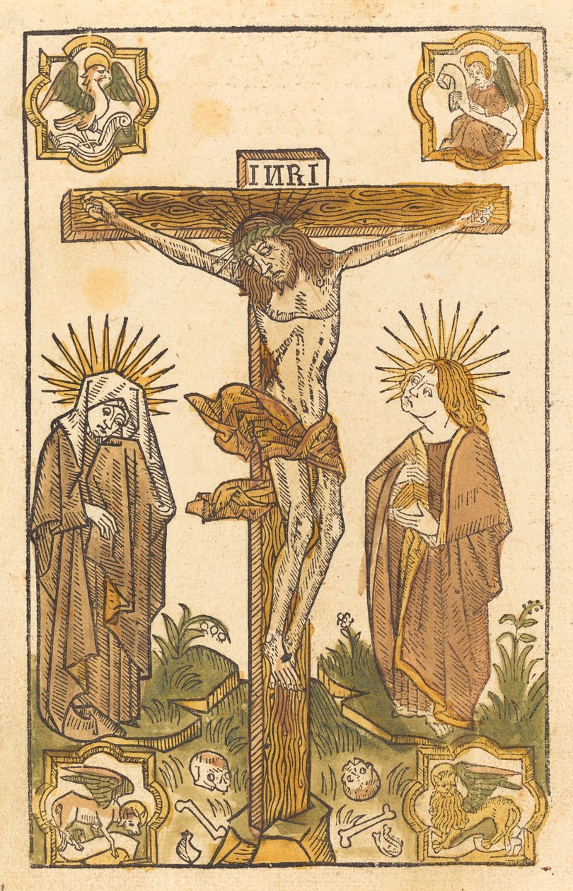 Cristo na Cruz de German 15th Century