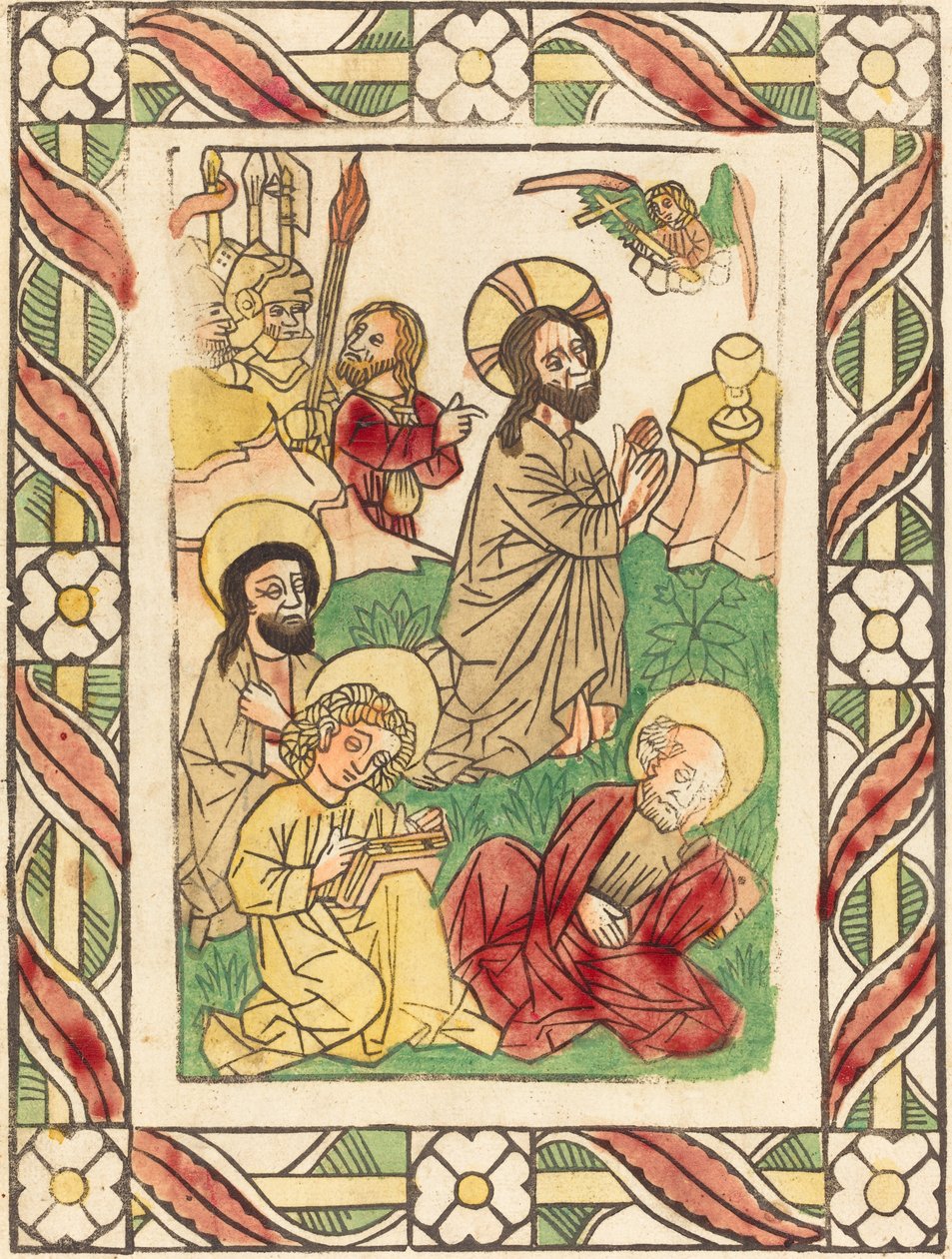 Cristo no Monte das Oliveiras de German 15th Century