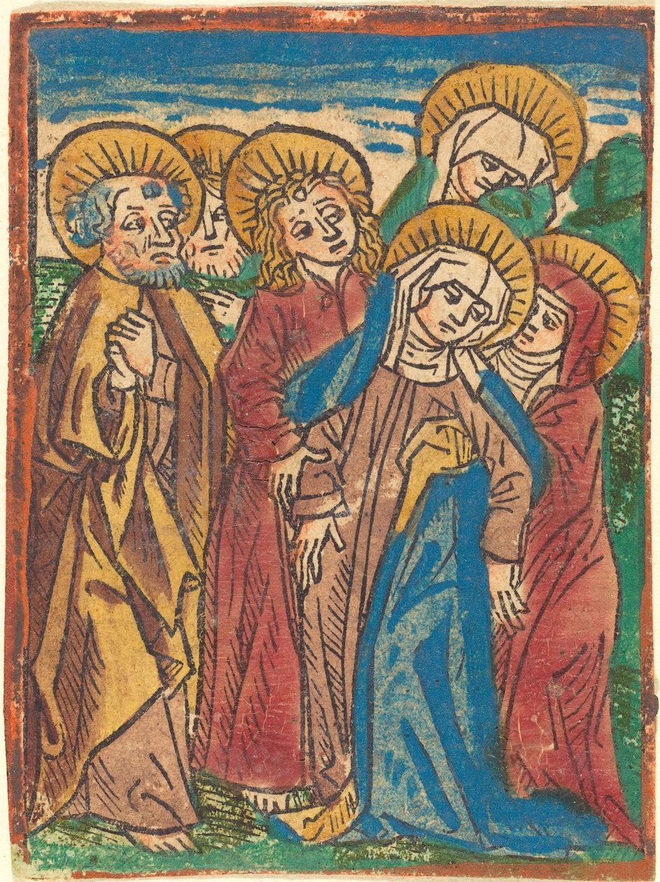Madonna superada de German 15th Century