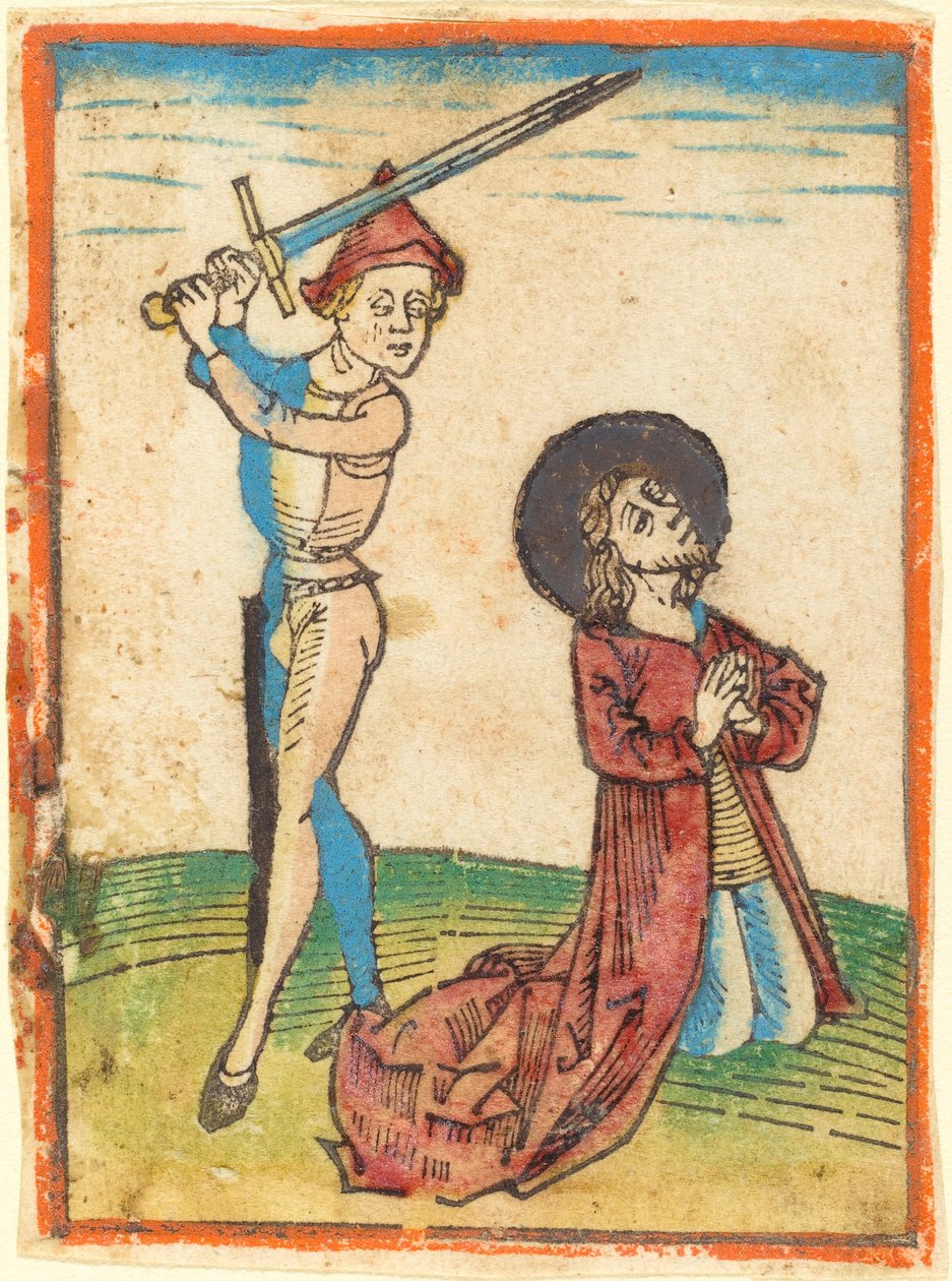 Martírio de um Santo de German 15th Century